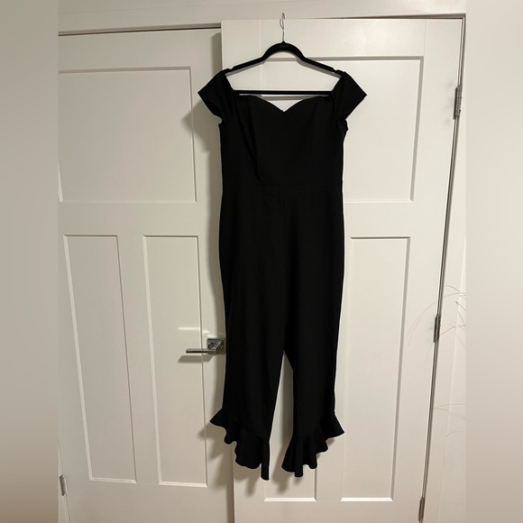 Crepe Ruffle Jumpsuit - Picture 2 of 8